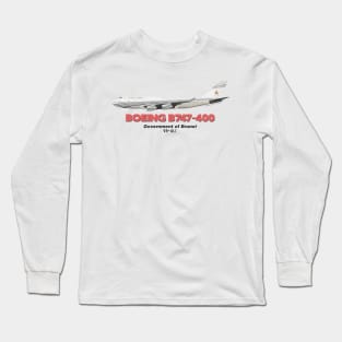 Boeing B747-400 - Government of Brunei Long Sleeve T-Shirt